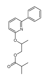 2-(6-phenylpyridin-2-yl)oxypropyl 2-methylpropanoate结构式
