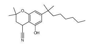 4-Cyano-5-hydroxy-2,2-dimethyl-7-(1,1-dimethylheptyl)-3,4-dihydro-2H-benzopyran Structure