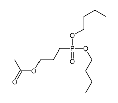 3-dibutoxyphosphorylpropyl acetate Structure