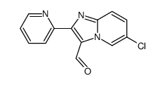 6-chloro-2-pyridin-2-ylimidazo[1,2-a]pyridine-3-carbaldehyde结构式