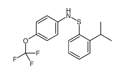 N-(2-propan-2-ylphenyl)sulfanyl-4-(trifluoromethoxy)aniline Structure