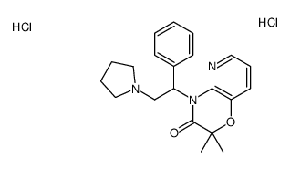 2,2-dimethyl-4-(1-phenyl-2-pyrrolidin-1-ylethyl)pyrido[3,2-b][1,4]oxazin-3-one,dihydrochloride Structure
