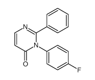 3-(4-fluorophenyl)-2-phenylpyrimidin-4-one结构式