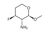 alpha-L-threo-Pentopyranoside, methyl 2-amino-2,3,4-trideoxy-3-fluoro- (9CI)结构式