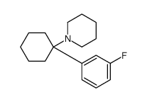 1-[1-(3-fluorophenyl)cyclohexyl]piperidine结构式