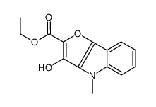 ethyl 3-hydroxy-4-methylfuro[3,2-b]indole-2-carboxylate Structure