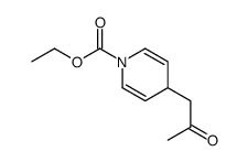 ethyl 4-(2-oxopropyl)-4H-pyridine-1-carboxylate结构式
