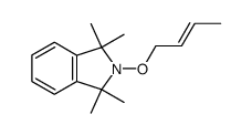 (E)-2-(but-2'-enoxy)-1,1,3,3-tetramethylisoindoline结构式