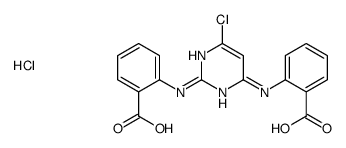 2-[[2-(2-carboxyanilino)-6-chloropyrimidin-4-yl]amino]benzoic acid,hydrochloride Structure