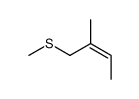 2-methyl-1-methyl thio-2-butene结构式