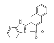 2-(3-methylsulfonylnaphthalen-2-yl)-1H-imidazo[4,5-b]pyridine结构式