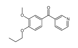 (3-methoxy-4-propoxyphenyl)-pyridin-3-ylmethanone Structure