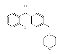 2-CHLORO-4'-MORPHOLINOMETHYL BENZOPHENONE结构式