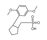 [(1R,2R)-2-(2,5-dimethoxyphenyl)cyclopentyl]methanesulfonic acid结构式