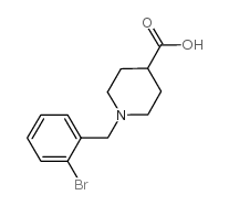 1-(2-bromobenzyl)piperidine-4-carboxylic acid Structure