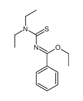 ethyl N-(diethylcarbamothioyl)benzenecarboximidate Structure