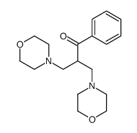 3-morpholin-4-yl-2-(morpholin-4-ylmethyl)-1-phenylpropan-1-one结构式