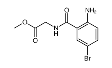 2-Amino-5-brom-hippursaeuremethylester Structure