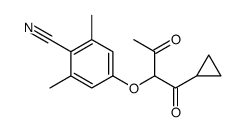 4-(1-cyclopropyl-1,3-dioxobutan-2-yl)oxy-2,6-dimethylbenzonitrile Structure