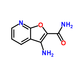 3-Aminofuro[2,3-b]pyridine-2-carboxamide结构式