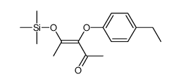 3-(4-ethylphenoxy)-4-trimethylsilyloxypent-3-en-2-one Structure