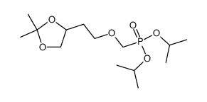 [2-(2,2-dimethyl[1,3]dioxolan-4-yl)ethoxymethyl]-phosphonic acid diisopropyl ester Structure