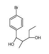(1S,2S,3R)-1-(4-bromophenyl)-2-methylpentane-1,3-diol结构式