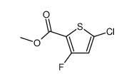 methyl 5-chloro-3-fluorothiophene-2-carboxylate结构式