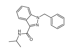 1-benzyl-N-propan-2-ylindazole-3-carboxamide结构式