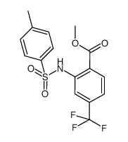 4-methyl-N-(2-methoxycarbonyl-5-trifluoromethylphenyl)benzenesulfonylamide结构式