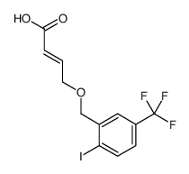 4-[[2-iodo-5-(trifluoromethyl)phenyl]methoxy]but-2-enoic acid结构式