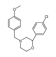 (2S)-2-(4-chlorophenyl)-4-[(4-methoxyphenyl)methyl]morpholine结构式