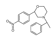 (2S)-2-(4-nitrophenyl)-4-[(1R)-1-phenylethyl]morpholine结构式