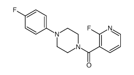 [4-(4-fluorophenyl)piperazin-1-yl]-(2-fluoropyridin-3-yl)methanone结构式