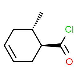 3-Cyclohexene-1-carbonyl chloride, 6-methyl-, trans- (9CI) Structure