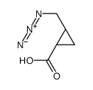 (1R,2R)-2-(azidomethyl)cyclopropane-1-carboxylic acid Structure