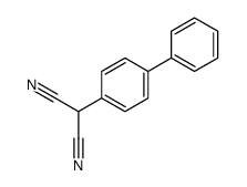 2-(4-phenylphenyl)propanedinitrile Structure