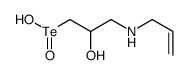 2-hydroxy-3-(prop-2-enylamino)propane-1-tellurinic acid Structure
