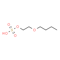 2-butoxyethyl hydrogensulphate structure