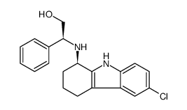 Benzeneethanol, β-[[(1R)-6-chloro-2,3,4,9-tetrahydro-1H-carbazol-1-yl]amino]-, (βS)结构式