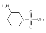 3-氨基-1-甲磺酰哌啶结构式