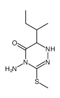 4-amino-6-butan-2-yl-3-methylsulfanyl-1,6-dihydro-1,2,4-triazin-5-one结构式