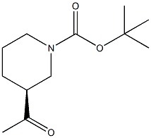 tert-butyl (3R)-3-acetylpiperidine-1-carboxylate Structure