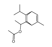 1-(8-isopropyl-6-methylbicyclo[2.2.2]oct-5-en-2-yl)ethyl acetate结构式