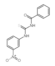 N-[(3-nitrophenyl)thiocarbamoyl]benzamide结构式