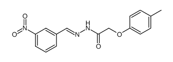 N'-(3-nitrobenzylidene)-2-(p-tolyloxy)acetohydrazide Structure