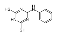 6-anilino-1,3,5-triazinane-2,4-dithione结构式