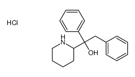 1,2-diphenyl-1-piperidin-2-ylethanol,hydrochloride Structure