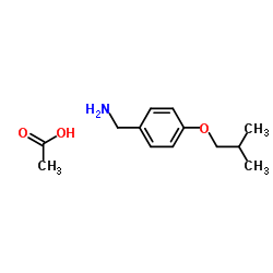 4-(2-Methylpropoxy)benzenemethanamine acetate structure