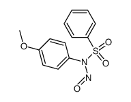N-nitroso-p-methoxy-benzenesulfonanilide结构式